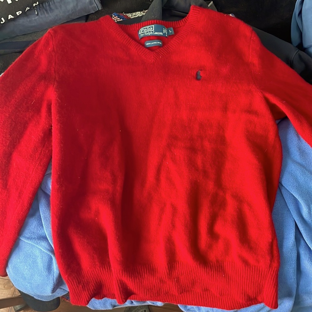 polo Ralph Lauren lambs wool sweater.